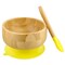 Acorn Baby Bamboo Baby Bowl and Silicone Baby Spoon Set for Solid Food